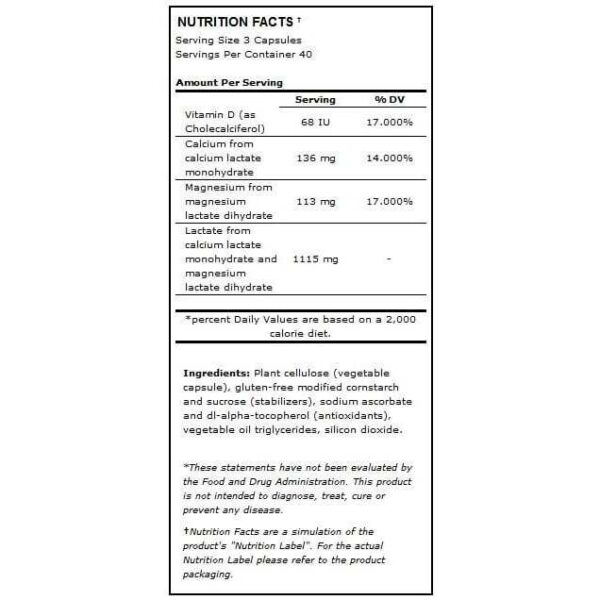 sportlegs nutritional information