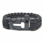 Paracord Survival Bracelet with Fire Starter and Whistle Built In - 3 Sizes-0