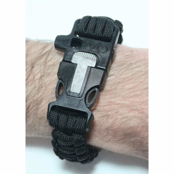 Paracord Survival Bracelet with Fire Starter and Whistle Built In - 3 Sizes-468