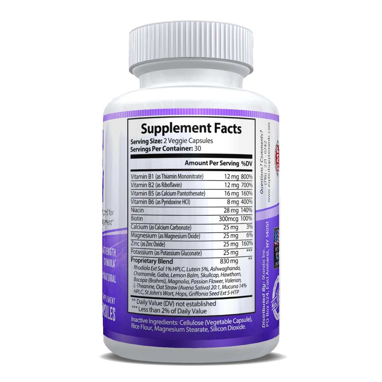 Keep Calm Anxiety Support Supplement 30 Servings