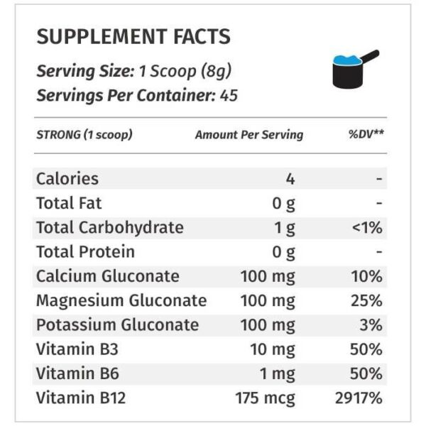 PSP Supplement Facts Strong