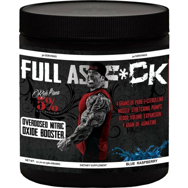 5% Nutrition Full As F*ck Nitric Oxide Booster - Blue Raspberry