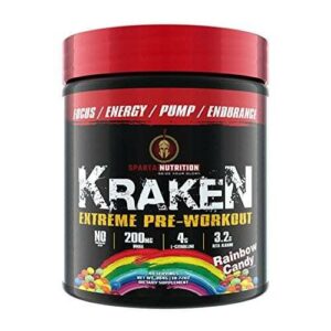Sparta Nutrition Kraken Pre Workout - Rainbow Candy - 40 Servings-0