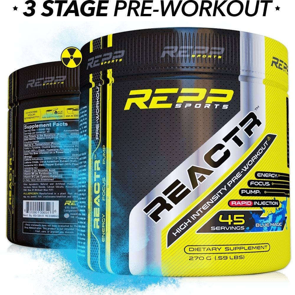 Repp Sports Reactr Blue Magic 45 Servings 851090006546