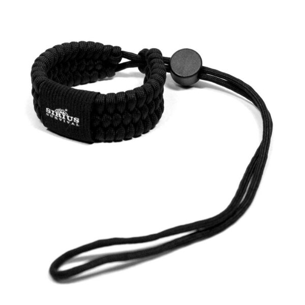 Paracord Camera Wrist Strap – Adjustable Size – 550lb Paracord – 4 Colors – Wrist Strap for Cameras, Binoculars & Other Hand Held Items (Black)-0