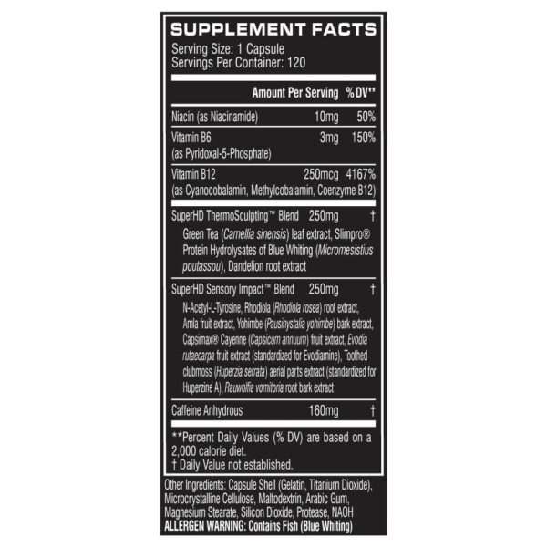 Cellucor G4 Chrome Series Super HD - 120 Capsules - Image 3