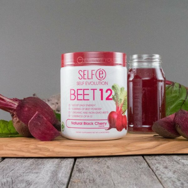 Selfe Beet 12 - Beetroot Powder Supplement Plus Vitamin B12 - Black Cherry - 30 Servings-2593