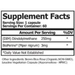 DIM 250mg - Diindolylmethane Supplement by Selfe - 60 Veggie Caps-2674