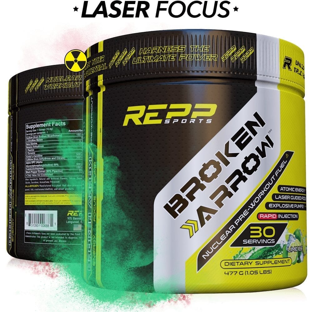 Repp Sports Broken Arrow Elite PreWorkout Lime Ice