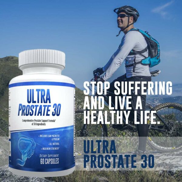 Ultra Prostate 30 – Comprehensive All Natural Prostate Support Formula for Men – Saw Palmetto, Pygeum, Plant Sterol Complex & 27 More – 1 Month-3147
