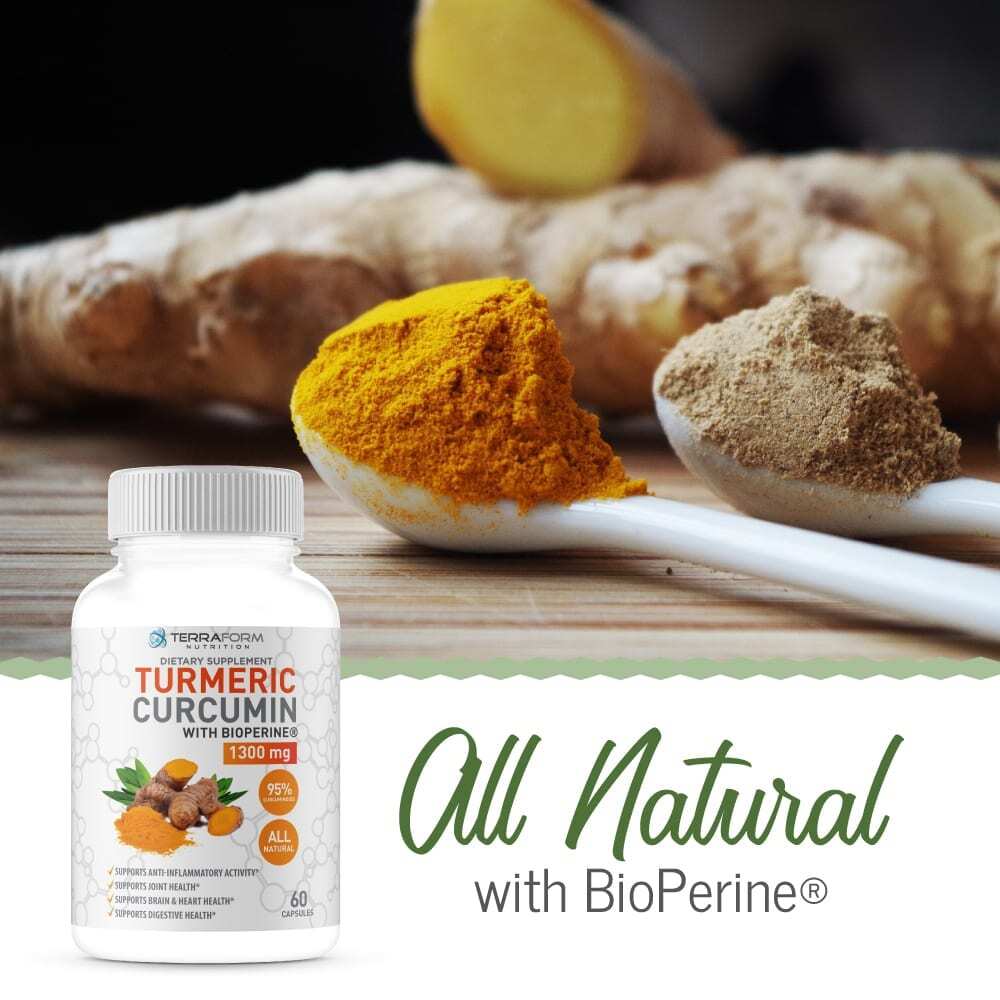 Turmeric Curcumin Root 1300mg with BioPerine 95 Curcuminoids