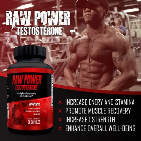 Raw Power Testosterone Booster - 90 Capsules - 30 Servings By Explicit Supplements-3223