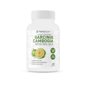 100% Pure Garcinia Cambogia Extract – 95% Natural HCA 1400mg – 60 Capsules - TerraForm Nutrition-0