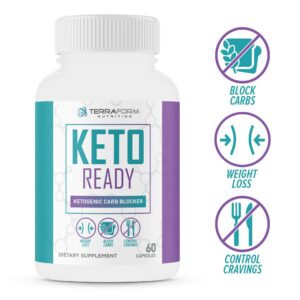 Keto Ready - Max Strength Keto Carb Blocker 1200mg – 60 Capsules - TerraForm Nutrition-0