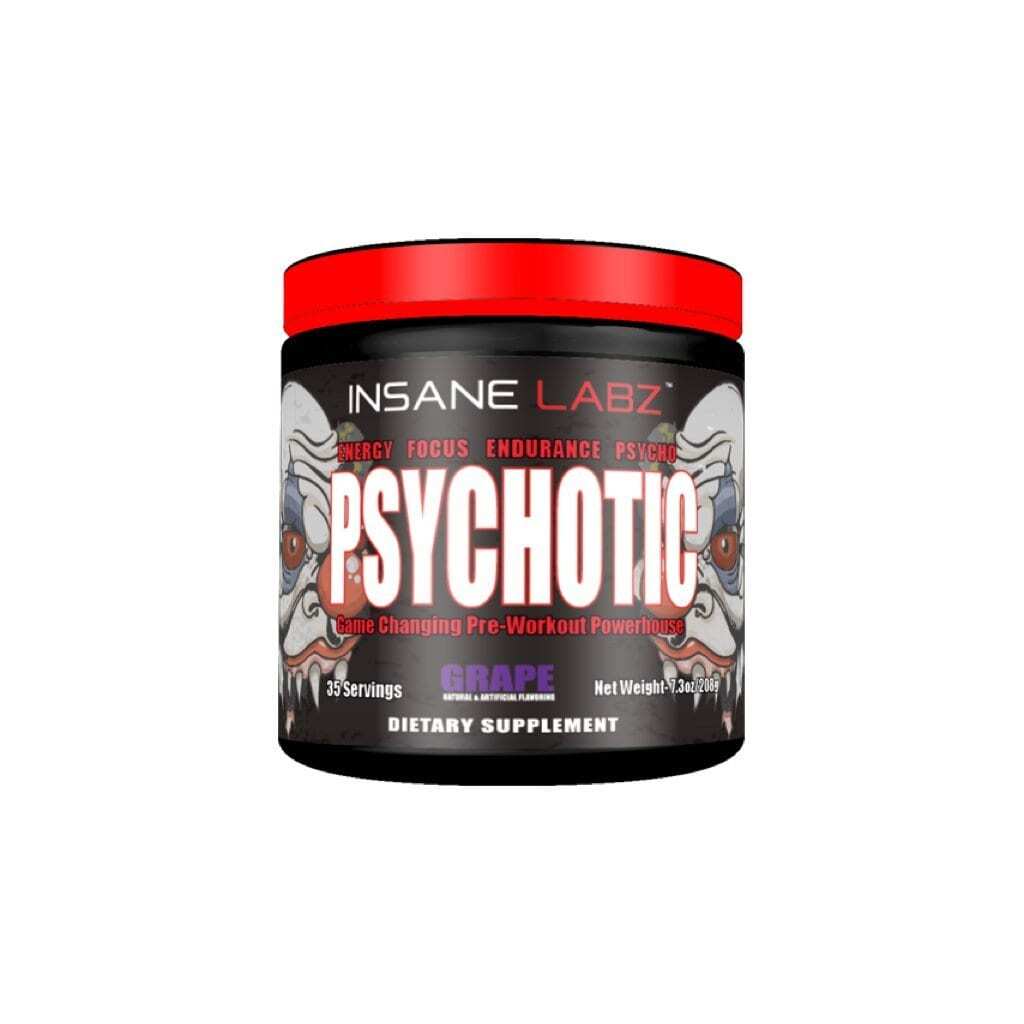 Psychotic Pre Workout by Insane Labz All Flavors 35 Servings