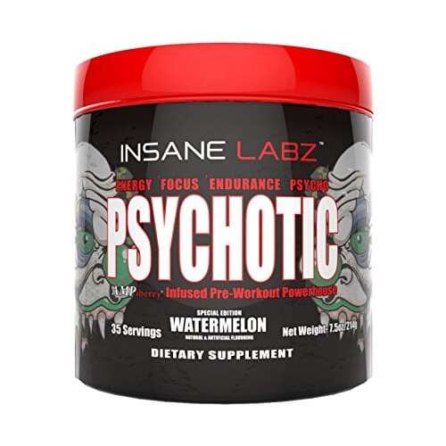Psychotic Pre Workout by Insane Labz All Flavors 35 Servings