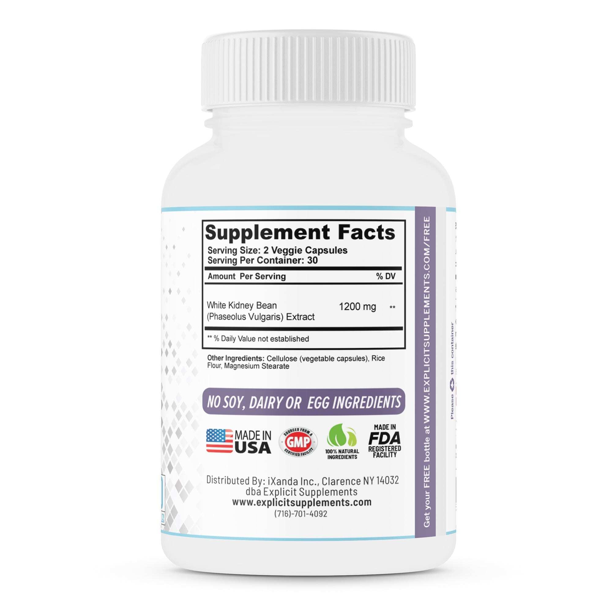 Max Strength Keto Carb Blocker 1200mg 60 Capsules