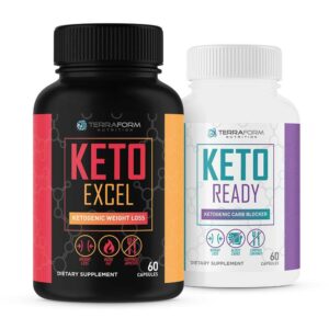 Premium Keto Stack - Keto Excel Weight Loss & Keto Ready Carb Blocker - 30 Day Supply-0