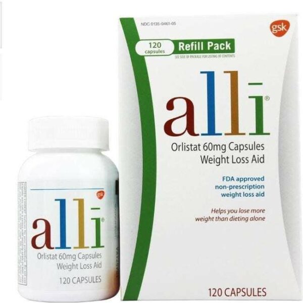 Alli Weight Loss Aid Refill 60mg - 120 Capsules-0