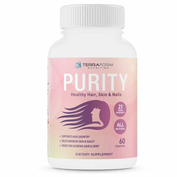 Purity - Hair Skin & Nail Vitamins – Supports Hair Growth for Women, Nourishes Skin & Nails-0