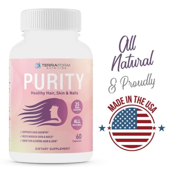 Purity - Hair Skin & Nail Vitamins – Supports Hair Growth for Women, Nourishes Skin & Nails-3750