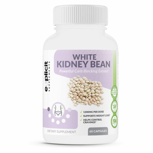 All Natural White Kidney Bean Extract 60 Capsules