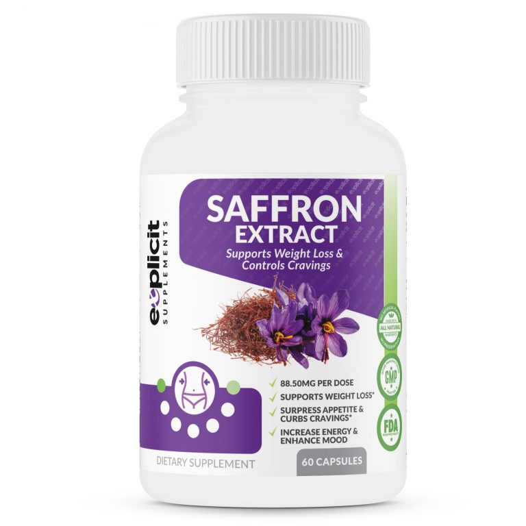 Saffron Extract 88.5mg of Pure Saffron USA Made 60 Capsules