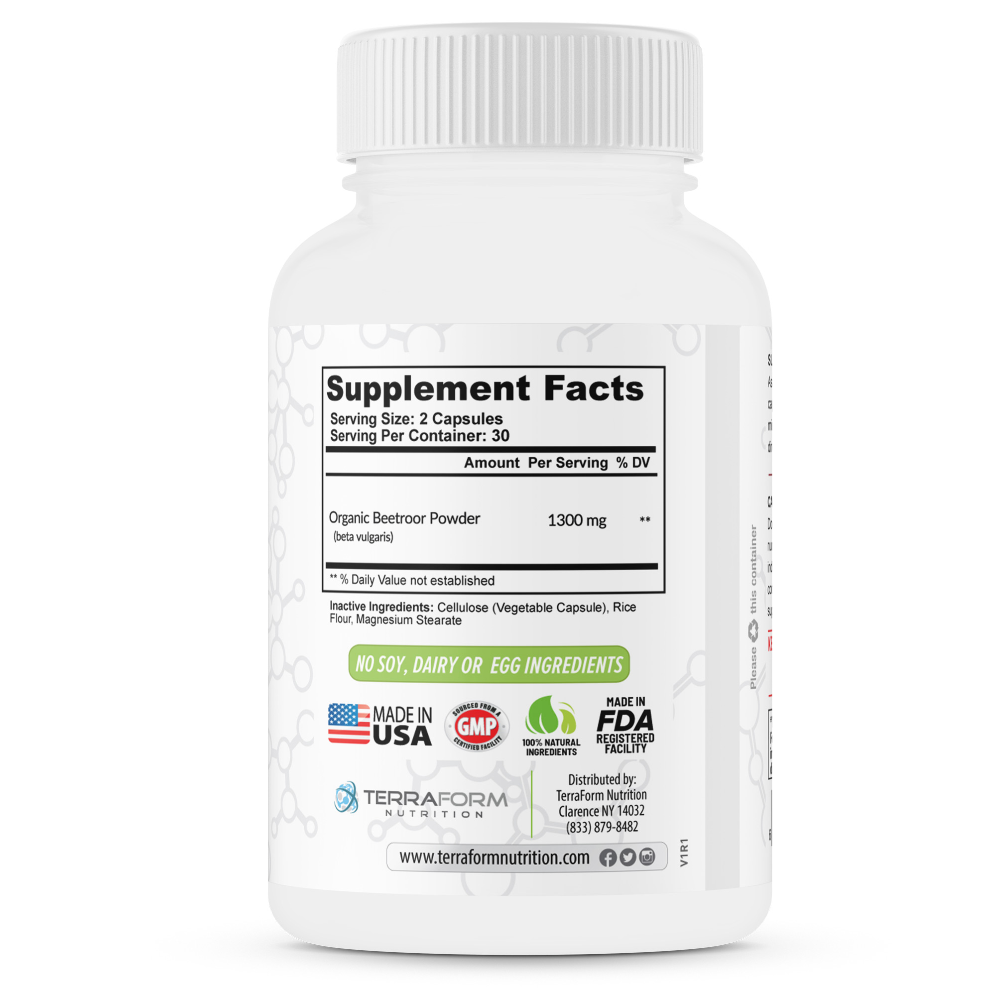 Beetroot Extract Capsules 60 Capsules Terraform Nutrition