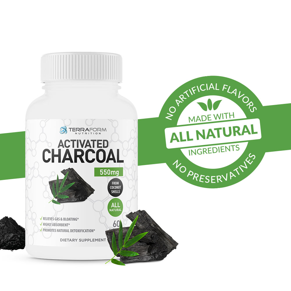 Terraform Nutrition Activated Charcoal Great for Detox, Gas Relief