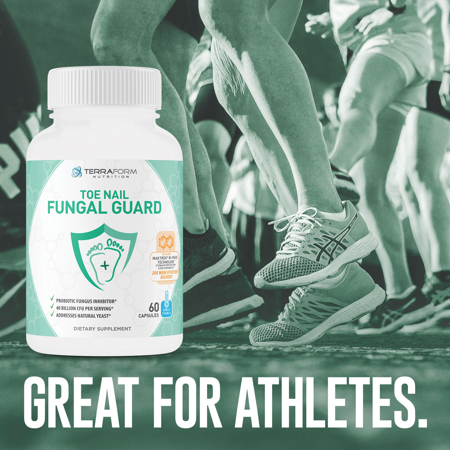 Terraform Nutrition Toenail Fungal Guard Probiotic Fungus Inhibitor