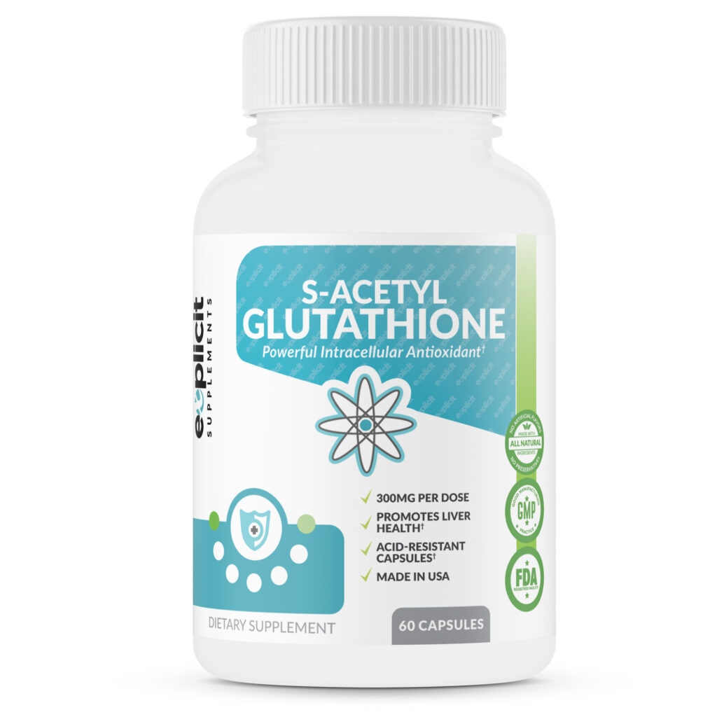 SAcetyl Glutathione (SAG) 300mg 60 AcidResistant Capsules