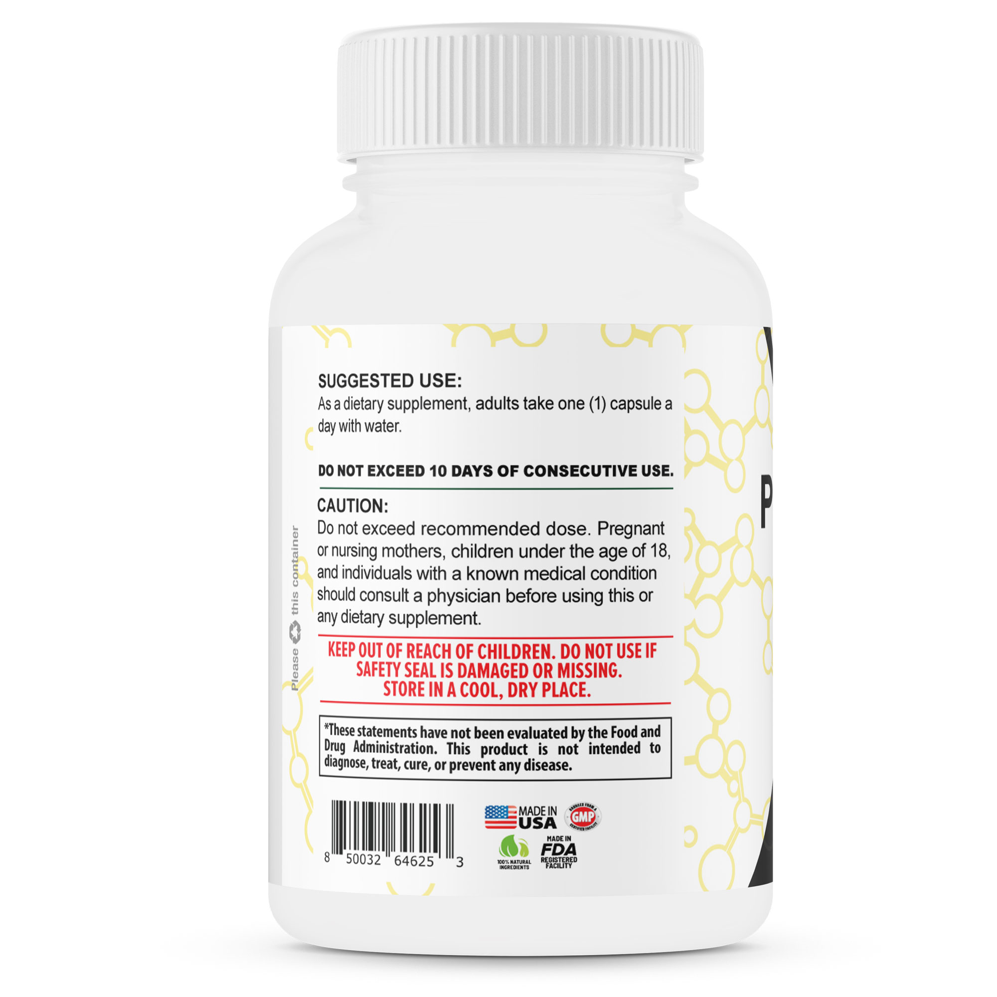 Potassium Iodide Supplement 65mg Dose, 60 Servings Supports Thyroid